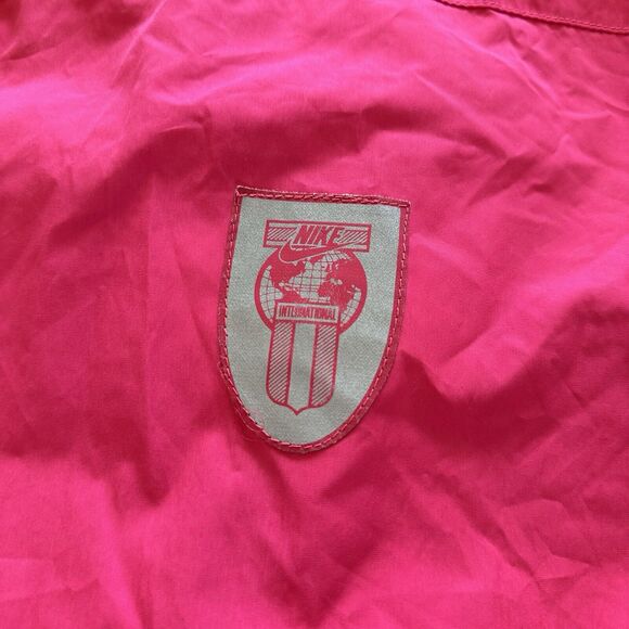 Vintage Nike Jacket Womens XL Pink International Windbreaker 90s - Picture 5 of 7